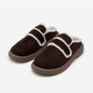 All Winter Long STEADY Sinus Fur-lined Loafers Mules Slippers 3cm