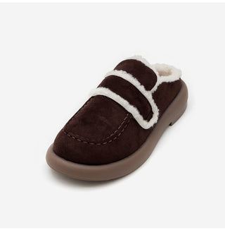 All Winter Long STEADY Sinus Fur-lined Loafers Mules Slippers 3cm
