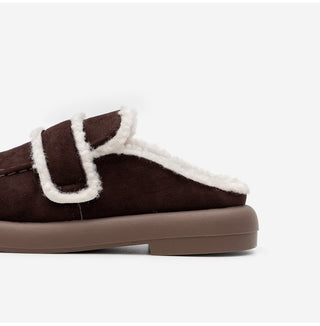All Winter Long STEADY Sinus Fur-lined Loafers Mules Slippers 3cm