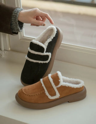All Winter Long STEADY Sinus Fur-lined Loafers Mules Slippers 3cm