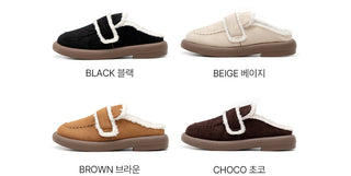 All Winter Long STEADY Sinus Fur-lined Loafers Mules Slippers 3cm