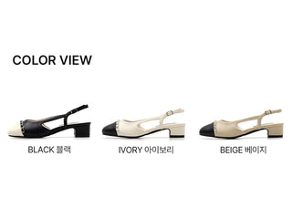 Robery Chain Slingback 4cm