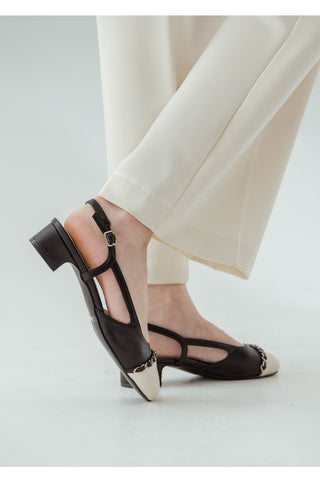 Robery Chain Slingback 4cm