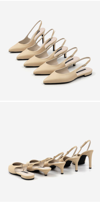 Marilly Stiletto Slingback Heel 1 3 5 7 9cm