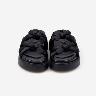 SUMMER Jeffrey Satin Strap Slipper Sandals 4cm