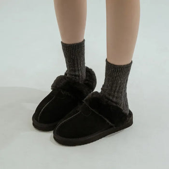Corni Cowhide Fur-lined Slingback 3cm