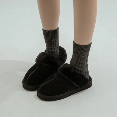 Corni Cowhide Fur-lined Slingback 3cm