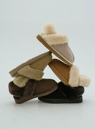 Corni Cowhide Fur-lined Slingback 3cm