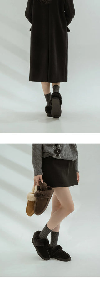 Corni Cowhide Fur-lined Slingback 3cm