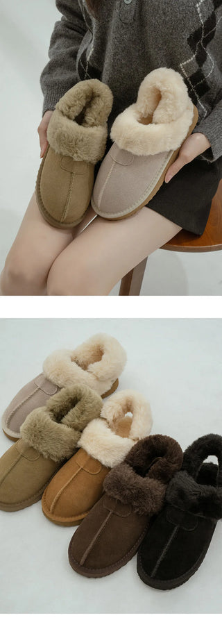 Corni Cowhide Fur-lined Slingback 3cm
