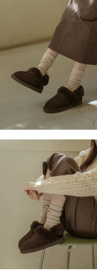 Corni Cowhide Fur-lined Slingback 3cm