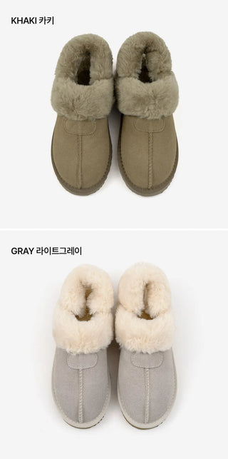 Corni Cowhide Fur-lined Slingback 3cm
