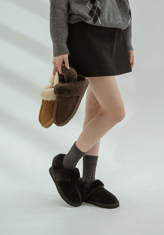 Corni Cowhide Fur-lined Slingback 3cm