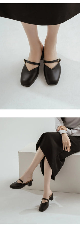 Casar Square Loafers 2cm 5cm