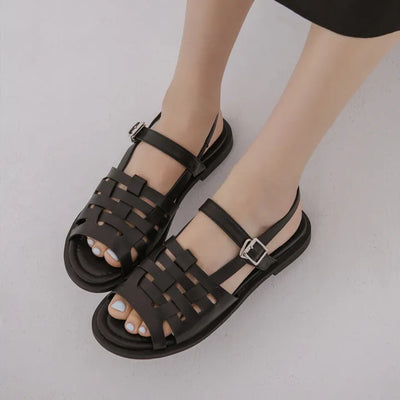 Marie Ethnic Flat Sandals 1cm