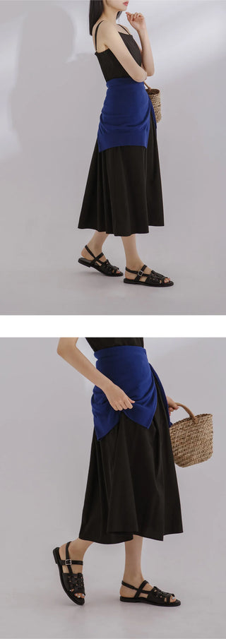 Marie Ethnic Flat Sandals 1cm