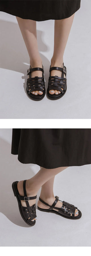 Marie Ethnic Flat Sandals 1cm