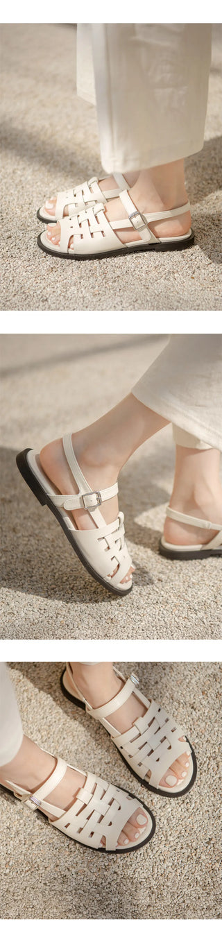 Marie Ethnic Flat Sandals 1cm