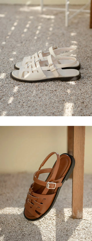 Marie Ethnic Flat Sandals 1cm