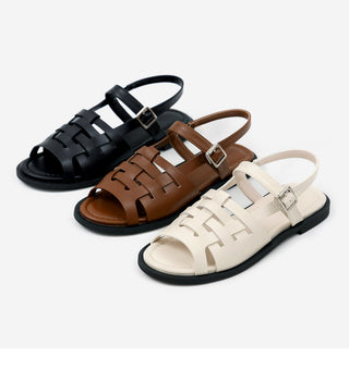Marie Ethnic Flat Sandals 1cm
