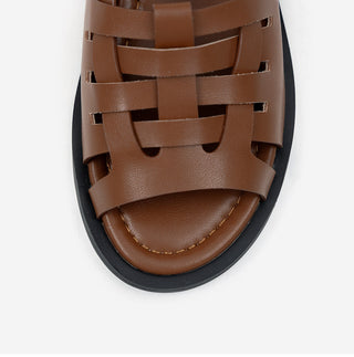 Marie Ethnic Flat Sandals 1cm