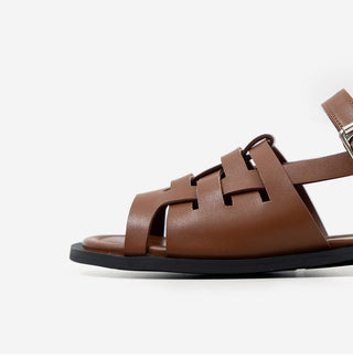 Marie Ethnic Flat Sandals 1cm