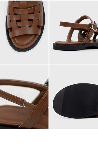 Marie Ethnic Flat Sandals 1cm