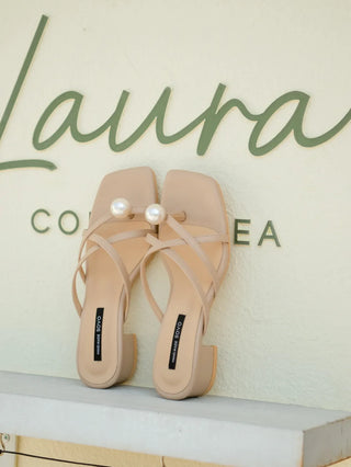 IEN Strap Slipper Mules 3cm