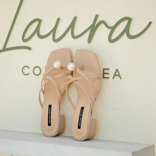 IEN Strap Slipper Mules 3cm