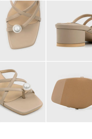 IEN Strap Slipper Mules 3cm