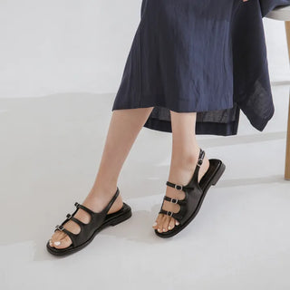 Leti 1cm Strap Flat Sandals