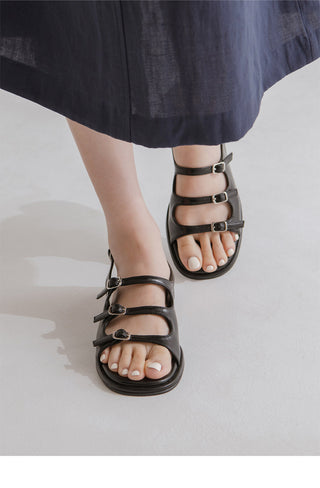 Leti 1cm Strap Flat Sandals