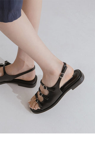Leti 1cm Strap Flat Sandals