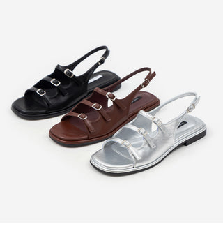 Leti 1cm Strap Flat Sandals