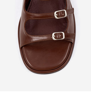 Leti 1cm Strap Flat Sandals