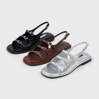 Leti 1cm Strap Flat Sandals