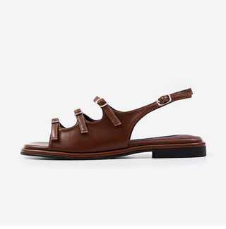 Leti 1cm Strap Flat Sandals