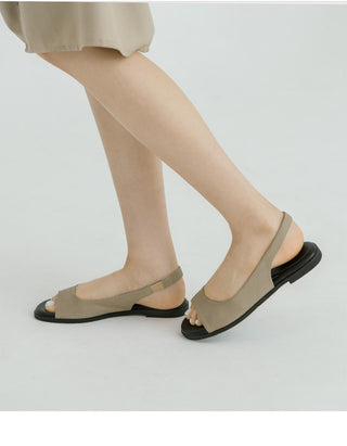Papf slingback flat shoes 1cm