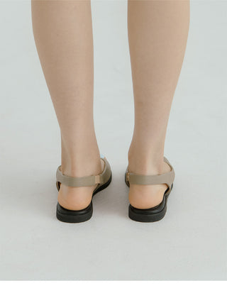 Papf slingback flat shoes 1cm