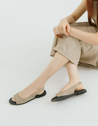 Papf slingback flat shoes 1cm