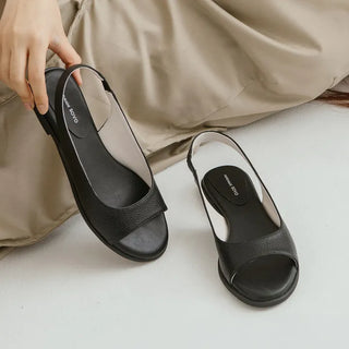 Papf slingback flat shoes 1cm