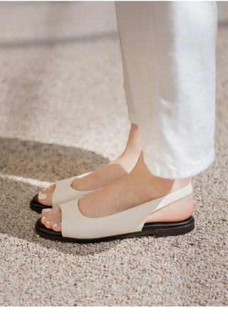 Papf slingback flat shoes 1cm