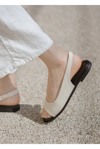Papf slingback flat shoes 1cm