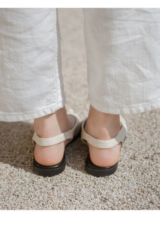 Papf slingback flat shoes 1cm