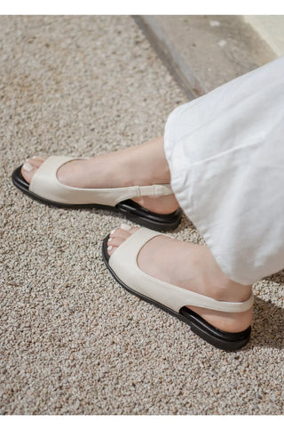 Papf slingback flat shoes 1cm