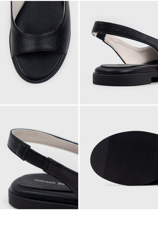 Papf slingback flat shoes 1cm