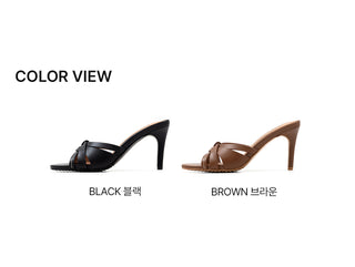 Veroni Cowhide Slipper Mules 8cm