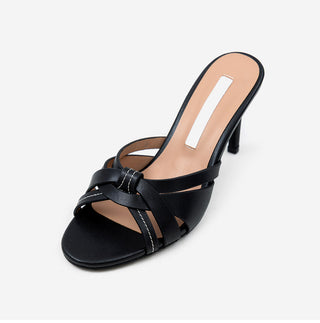 Veroni Cowhide Slipper Mules 8cm