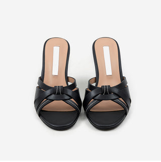 Veroni Cowhide Slipper Mules 8cm
