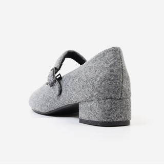 Manos Fur-lined Mary Jane Flats 3cm